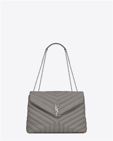 pearl grey loulou ysl bag|ysl loulou leather handbags.